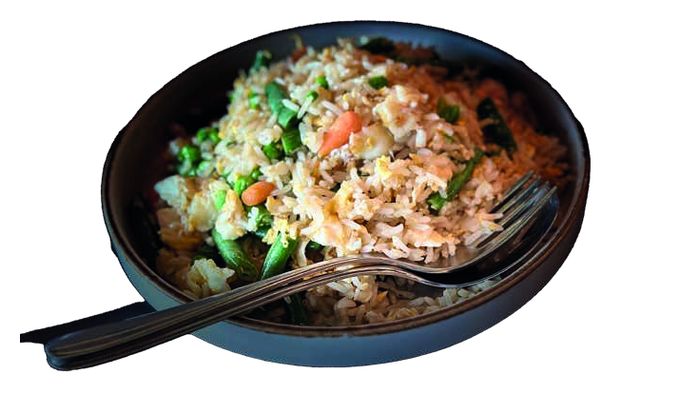 Rice dish in a pan at A Niu