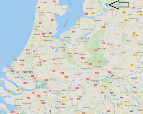 verken giethoorn kaart nederland